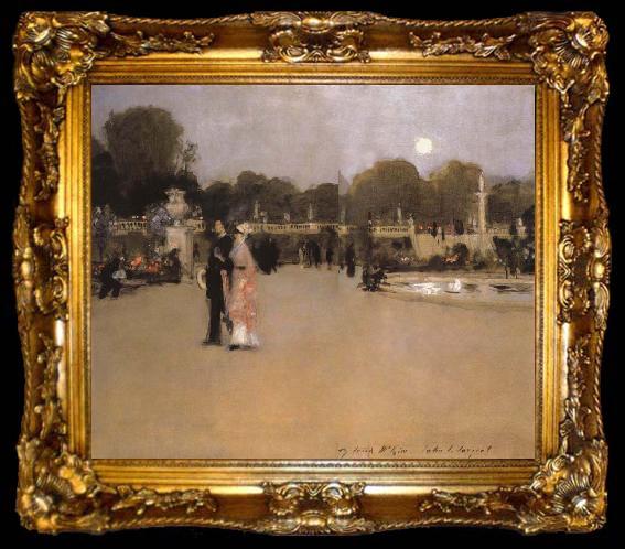framed  John Singer Sargent The Luxembourg Gardens at Twilight, ta009-2